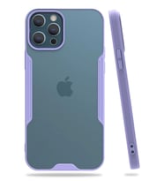 Newface Apple iPhone 12 Pro Max Kılıf Platin Silikon - Lila