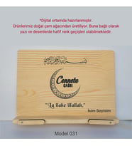 Münzevi Masaüstü Ahşap Rahle/Tablet/Kitap Tutucu-Model031