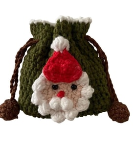 Noel Baba Cüzdan Amigurumi Organik Oyuncak