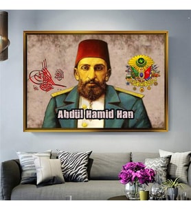 Altın Çerçeveli dekoratif tablo a569 (Gold)