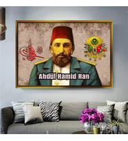 Altın Çerçeveli dekoratif tablo a569 (Gold)