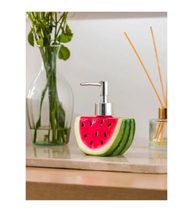 Lcw Home Karpuz Şeklinde Seramik Sıvı Sabunluk 10x15 Cm (Kırmızı)