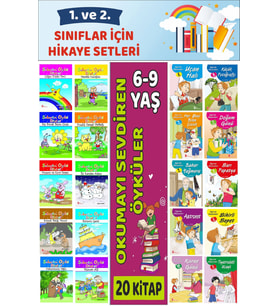 1.ve 2.Sınıflar İçin Okuma Alışkanlığı Kazandıran Mükemmel 20 li Büyük Boy Hikaye Seti 5