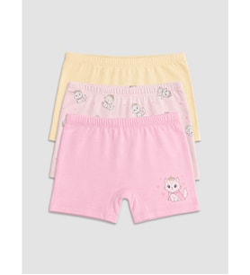 LCW Kids Pembe Kız Çocuk Baskılı Boxer 3'lü