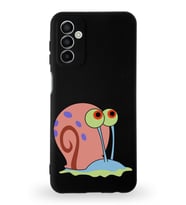 Samsung Galaxy M23 Uyumlu Lansman Kılıf Altı Kapalı İçi Kadife  Salyangoz Gary Tasarımlı  Kapak (Şeffaf)