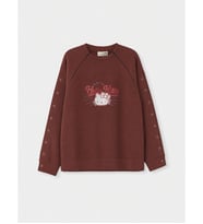LCW Limitless Kahverengi Kolay Giyilebilir Hello Kitty Baskılı Kız Çocuk Sweatshirt