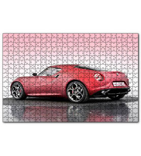 Cakapuzzle Alfa Romeo 4C Concept Arabası Görseli  Puzzle Yapboz MDF (Ahşap) (120 Parça)