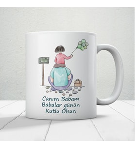 Canım Babam Baskılı Babalar Günü Kupa Bardak Kahve Kupa Bardak-26
