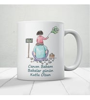 Canım Babam Baskılı Babalar Günü Kupa Bardak Kahve Kupa Bardak-26