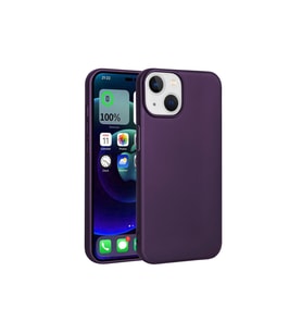 Apple iPhone 15 Pro Max Uyumlu Kılıf Zore Premier Silikon Kapak (Koyu Mor)