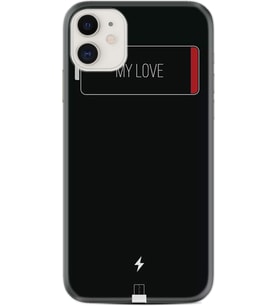 Apple iPhone 11 12 13 Mini Kılıf Desemli Silikon My Love 1402