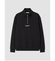 LCW Vision Siyah Dik Yaka Baskılı Erkek Kalın Sweatshirt