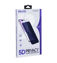 Apple iPhone 17 Pro Bilvis 5D Privacy Diamond Hayalet Cam Ekran Koruyucu