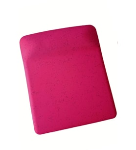 Fuşya Kum Desen Bilek Destekli Kaymaz Taban Bilgisayar Notebook Mouse Pad - Bileklikli Mauspad