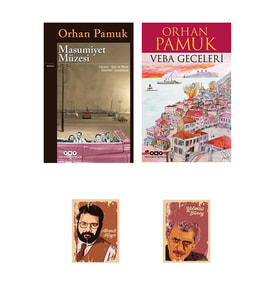 Orhan Pamuk Kitapları - Masumiyet Müzesi Romanı - Veba Geceleri - Not Defterli özel seti (Renksiz)