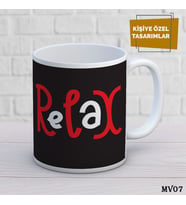 Kişiye Özel Kupa Motivasyon  İsimli & Fotoğraflı Premium Hediye Bardak  Relax 2