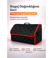 Bagaj Çantası Oto Bagaj Organizer Çift Kat Deri Su Geçirmez Kaymaz Katlanır Araç Düzenleyici
