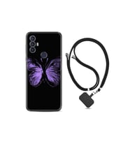 30 Se Kılıf Ipli Boyun Askılı Desenli Silikon Black Butterfly 1879
