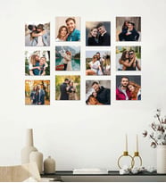 Kişiye Özel 12 Fotoğraflı Kare Mdf Tablo