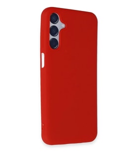 Newface Samsung Galaxy M15 Kılıf First Silikon - Kırmızı