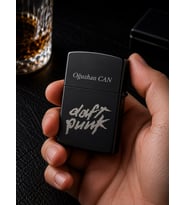 Kişiye Özel Duft Punk Temalı Metal Benzinli Çakmak Özel Premium Hediye Dolu Gönderim