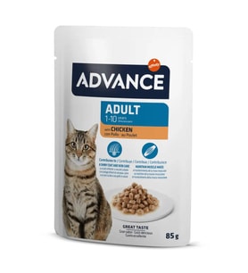 Advance Cat Adult Tavuklu Pouch Yetişkin Kedi Yaş Maması 85 Gr