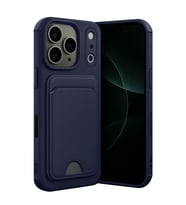 Apple iPhone 17 Pro Max Kelvin Kartvizitli Silikon - Lacivert