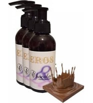 Eros Hologramlı Chocolate Erotic Massage Oil 120 Ml Çikolata Kokulu Masaj Yağı 3 Adet Ers3