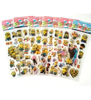 Minions Karakterleri 3 set kabartmalı sticker