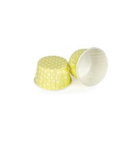 Cupcake Kalıbı Büyük Boy 62*40 Mm (100 Adet)  Puantiyeli  Sarı