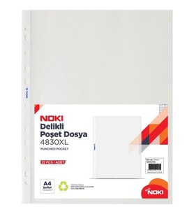 Noki 25'Li Xl Delikli Poşet Dosya 4830