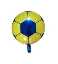 Sarı Lacivert Taraftar Yuvarlak Folyo Balon 18 Inç