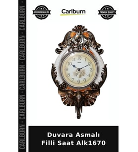 Özel Üretim Dekoratif Duvar Saati Ev Aksesuarı Hediye Duvara Asmalı Filli Saat Alk1670