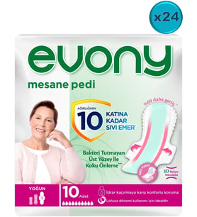 Evony Günlük Mesane Pedi Yoğun 240 Adet (24PK*10)