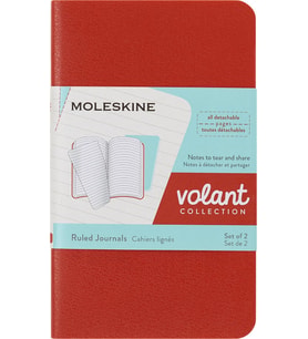 Moleskine Çizgili Volant Not Defteri 2'Li Set Xs Boy Turuncu + Aqua Mavi (Standart)
