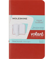Moleskine Çizgili Volant Not Defteri 2'Li Set Xs Boy Turuncu + Aqua Mavi (Standart)