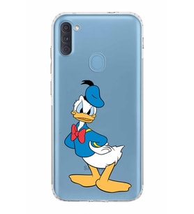 Samsung Galaxy A11  Kamera Korumalı  Kapak Donald Duck Tasarımlı  Şeffaf Kılıf