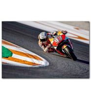 Cakatablo Honda Repsol Turuncu Kırmızı Motorsiklet MDF Tablo