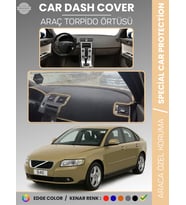 VOLVO S40 (2008-2012) Torpido Örtüsü Ön Göğüs Koruma Torpido Koruma Tam Uyum Araca Özel UV Koruma
