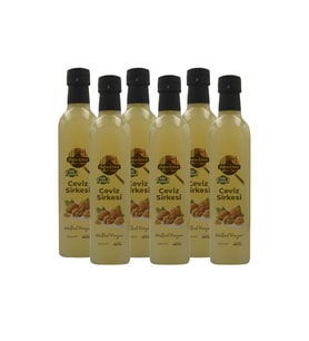 Tarihi SultanAhmet Baharatçısı Ceviz Sirkesi 6x500 ml – %100 Katkısız Doğal  Özel Üretim