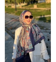 Etnik Desen Queen Şal Lila