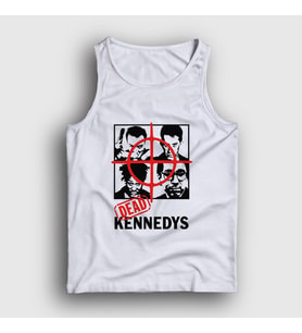 Presmono Unisex Beyaz Band Dead Kennedys Atlet 488938tt