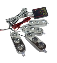 Drs Tuning Çakar lamba 3x4 led kırmızı-kırmızı 12-24v 535-3