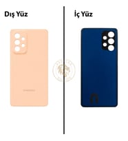 Samsung A53 Şeftali Arka Pil Kapağı Batarya Kapağı Lazer Kesim Back Cover