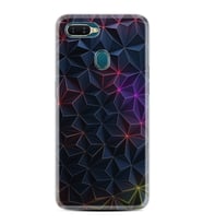 Oppo A5S A15 A16 A54 A55 A73 A74 Kılıf Desemli Silikon Renkli Prizmalar 1783