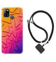 INFINIX Smart 4 5 6 Zero 8 S5 Pro Kılıf Boyun Askılı Silikon Üçgenler 1635