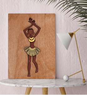 BK Home African Woman Tasarımlı Kanvas Tablo-1
