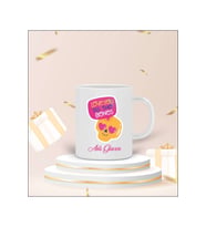 Kişiye Özel "Love You" Tasarımlı Kupa Bardak (Beyaz)