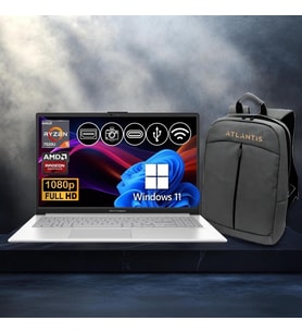 Asus Vivobook Go 15 RYZEN5-7520U 8gb 1tb Nvme SSD E1504FA-BQ1741 ATL26 15.6" WIN11PRO Notebook+Çanta