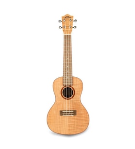 Lanikai FM-C Flame Maple Concert Ukulele  Alevli Akçaağaç Parlak ve Net Ses